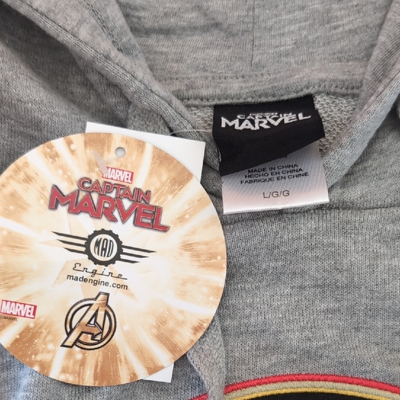 Marvel Gray Hoodie with Star Design - Picture 2 of 9